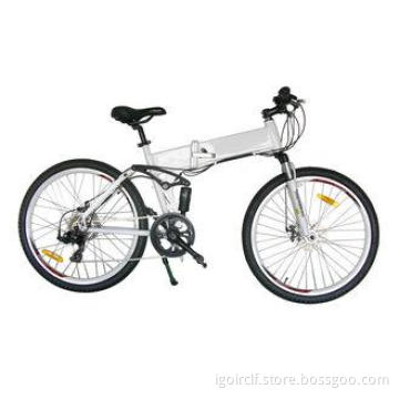 White or Red color folding electric mountain bike 26 inch f